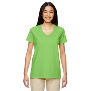 Gildan Heavy Cotton Ladies' V-Neck Tee - Walmart.com