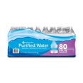 2 Pack of 80 bottle Bulk Member‘S Mark Purified Water 8 oz.