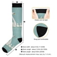 thumbnail image 3 of FORMRS Womens Knee High Socks Casual Long Thick Travel Daily Wear, 2 Pairs, White Cartoon Swan, 3 of 6