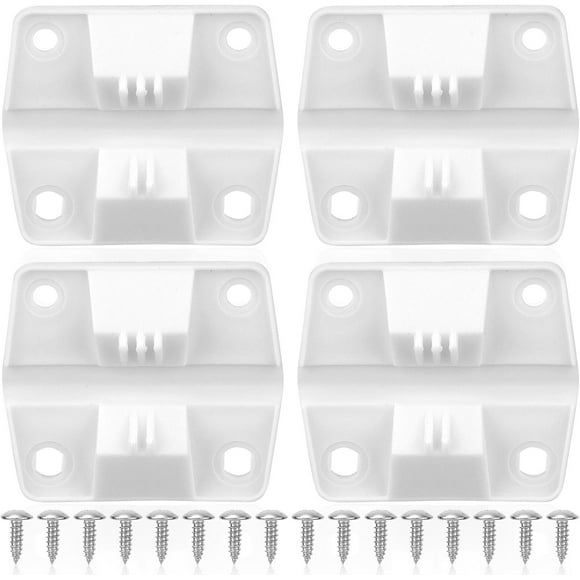 4pcs Cooler Hinges Replacement for Coleman, Durable Plastic Hinges Kit with 16pcs Stainless Steel Screws Cooler Replacement Parts for Camping Freezer and Ice Chest
