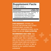 Bio-K+ Advanced Bowel Support Probiotic Capsules, Shelf Stable, 50 Billion CFU, 20 Count