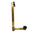thumbnail image 6 of Westbrass 79417SWH-12 19" Solder-In Brass Bathtub Assembly with Twist & Close Drain and No-Hole Overflow Faceplate, Oil Rubbed Bronze, 6 of 13
