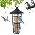 thumbnail image 1 of Comedero para pájaros al aire libre, comedero para pájaros salvajes, comedero para pájaros con bolas colgantes, comedero para pájaros, para decoración de jardín al aire libre, 1 of 4