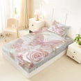 thumbnail image 4 of Erosebridal Kawaii Pink Butterfly Twin Sheet Sets,Romantic Flowers Bedding For Girly 3-Piece, 4 of 6