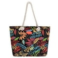 thumbnail image 1 of Bolso de playa Bolsos de playa Bolsos de mano para mujer Bolso de mano de lona bohemio a rayas para mujer con cierre de cremallera, utilitario, impermeable, estético Bolsos de playa, 1 of 6