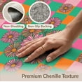 thumbnail image 6 of ODIKA Multicolor Geometric Squares Playful Flower Accents Decorative for Dining Room, Under Table, Home Office, Non-Slip Chair-Friendly, 6 of 7