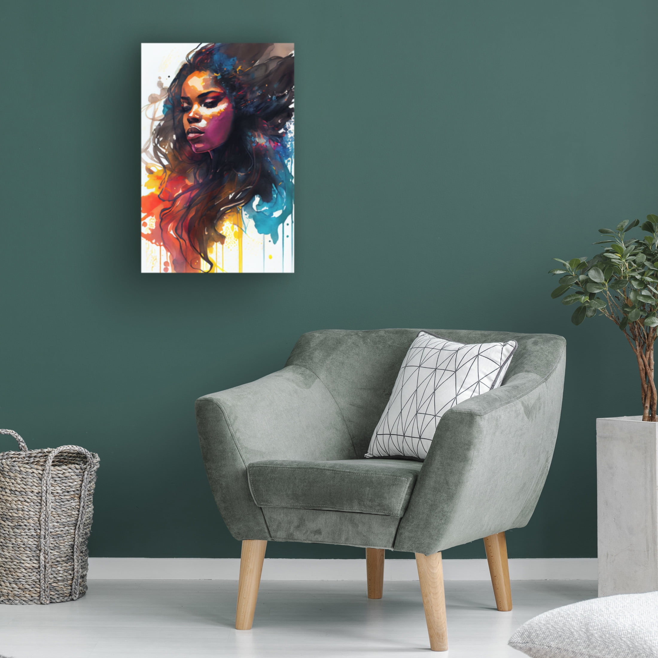 Canvas Wall Art - Sasha 'Rise V' Wall Art for Living Room, Bedroom, or Office Décor by Trademark Fine Art - 12 x 19 Inches
