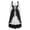 Black, variant on Anmrize Tiered Skirt Historical Costume, Halloween Renaissance Dress, Medieval Dress, Renaissance Puff Sleeve Gown, Womens's Medieval Renaissance Costume Cosplay Over Dress, Wine S
