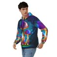 thumbnail image 3 of JUNZAN Magic Mushrooms ,Fireflies Print Men's Zip Up Hoodie Athletic Hoodies Long Sleeve Hooded Sweatshirts With Pockets (S-3XL), 3 of 6