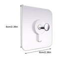 thumbnail image 3 of STAOEDU Adhesive Wall Hooks 13lb Max, Picture Hangers Without Nails 20PCS, 3 of 7