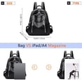 thumbnail image 2 of Sunyuer PU Leather Anti-Theft Backpack for Women, Lightweight Stylish & Spacious Purse Backpack, Fashion Versatile Bag for Daily Work Travel, 2 of 7