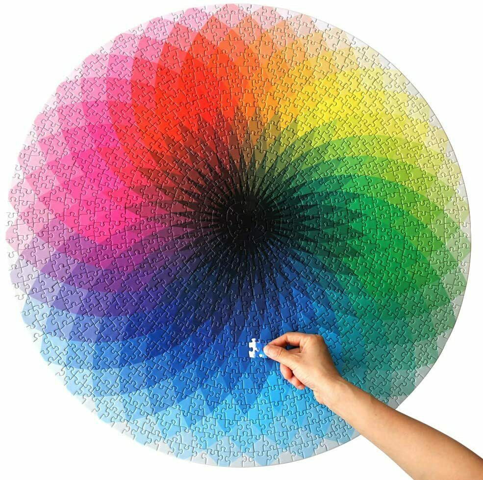 Details about   1000 pcs/set DIY Color Jigsaw Puzzle Rainbow Round Photo Q6N4 For Adult S3I5 