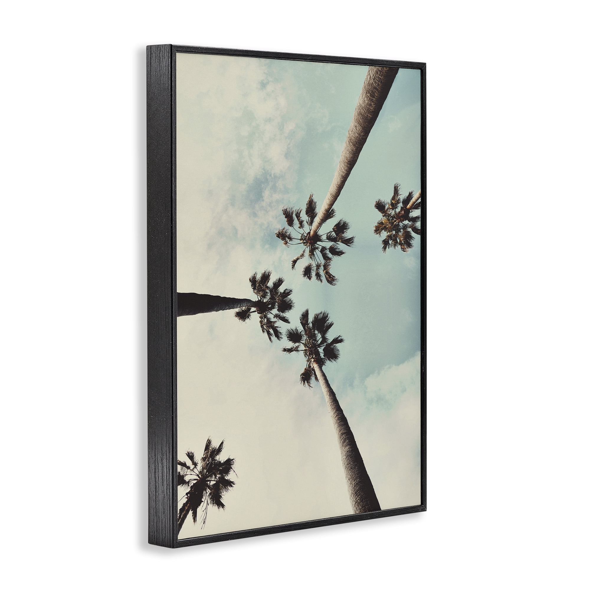 Stupell Industries Centric Tropical Palms Botanical & Floral Photography Black Framed Art Print Wall Art, 20 x 30