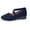 Blue, variant on Flat Pumps For Women Suede Cross Strap Flat Pumps For Women Pointed Toe Slip On Walking Flats Summer Vacation Versatile Casual Flats Beige