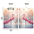 thumbnail image 3 of ALAZA Plastic Clipboard A4 Letter Size Decorative Clipboards for Students Women Men 9" x 12.5" Cartoon Flamingos Tropical Trees, 3 of 6