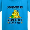 thumbnail image 4 of Inktastic Someone in Miami Beach Loves Me Youth T-Shirt, 4 of 5