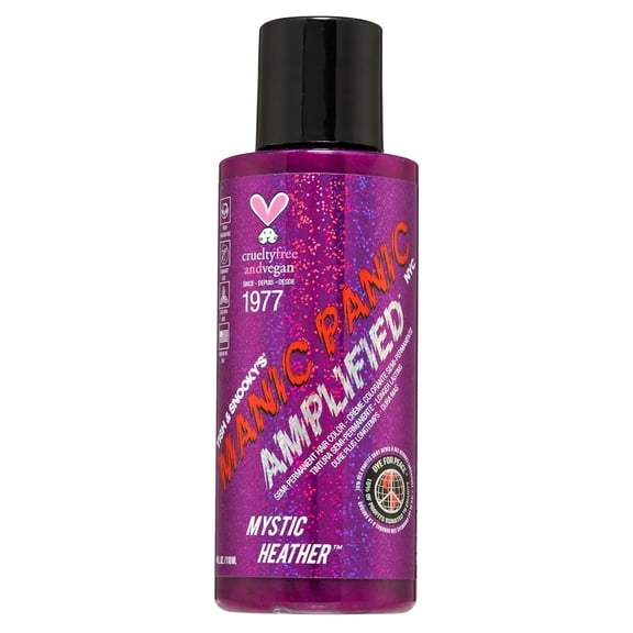 MANIC PANIC Mystic Heather Hair Color - Amplified - Semi Permanent Hair Dye - Rich Orchid with Pink Undertones - Vegan, PPD & Ammonia-Free - For Coloring Hair For Men & Women