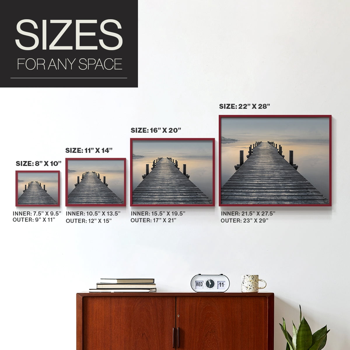 Sun Down by Mike Calascibetta - Restickable Framed Giclée Print