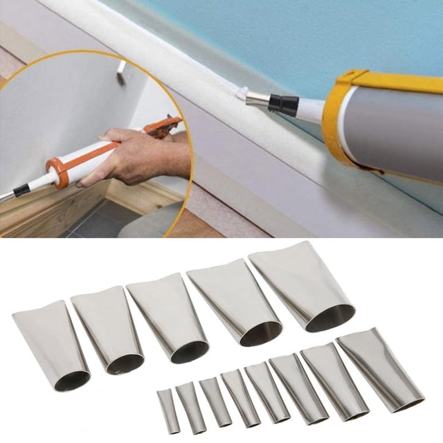 FAGINEY Caulking Attachment Easy Operated 20pcs Caulking Finisher, Caulk Nozzle Set, Bathroom For Kitchen