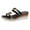 Black, variant on Womens Platform Wedge Slippers Open Toe Slip on High Heel Dressy Causal Summer Beach Shoes