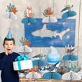 thumbnail image 4 of Ocean Animal Honeycomb Centerpiece Boy, Under The Sea Birthday Decoration Centerpiece Double-Sided Printing Starfish Sea Turtle Table Centerpiece for Summer Ocean Birthday Baby Shower, 4 of 7