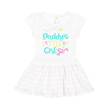 

Inktastic Daddy s Little Girl with Hearts Flower and Butterfly Gift Toddler Girl Dress