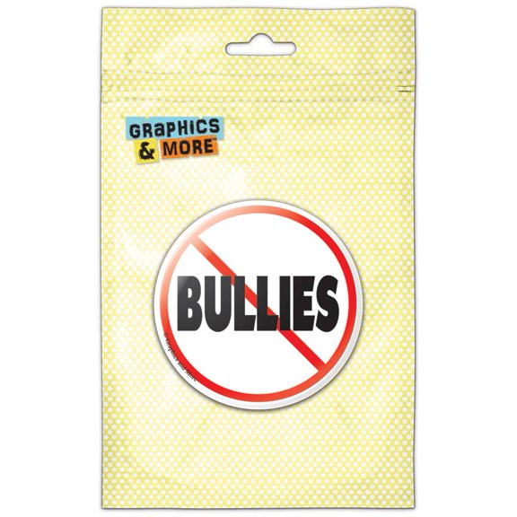 No Bullies Pinback Button Pin Badge