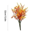 thumbnail image 3 of Artificial Flowers Fall Decor, Artificial Stems Tall Bouquet for Vase, Silk Home Table Centerpiece, Elegant Living Room Accent, 12.6", Orange, Lazyguy, 3 of 7