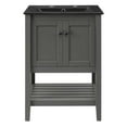 thumbnail image 3 of Sink Vanity Cabinet, Wood, Grey Gray Black, Modern Contemporary Urban Design, Hotel Bedroom Bathroom Master Suite Guest, 3 of 10