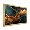 thumbnail image 2 of Designart "Serene Dream Gold and Green Abstract Marble III" Abstract Framed Wall Art Decor - Modern Gold Abstract Marble Entryway Framed Wall Art, 2 of 6