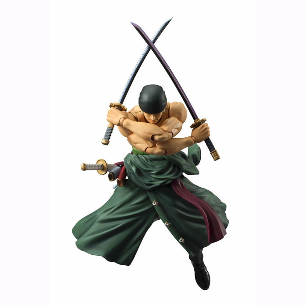 YQLADB Anime Action Heroes PVC Figure Roronoa Zoro -The Rai on Onigashima-, Variable Realistic Collectible Character Model Ornaments Statue, Multicolor