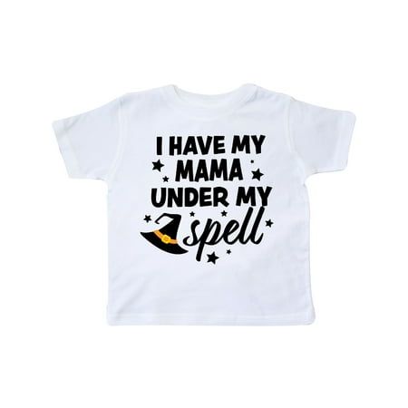 

Inktastic I Have My Mama Under My Spell with Cute Witch Hat Gift Toddler Boy or Toddler Girl T-Shirt