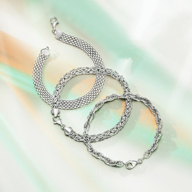 【ROSS SIMONS】ヴィンテージ　バングル　ブレスレット　925 14K Amazon.com: Ross-Simons Jade Good Fortune Bracelet in 18kt
