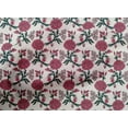 thumbnail image 4 of oneOone Cotton Poplin Fabric Leaves & Floral Block Print Fabric BTY 56 Inch Wide, 4 of 5