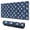 Wolf Portrait Geometric, variant on 31.5x11.8 Inch Gaming Mouse Pad, Non-Slip Stitched Rubber Desk Mat for Desktop & Laptop,Wolf Portrait Geometric Blue Pattern