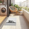 thumbnail image 4 of Yayeee Doormat for Indoor Entrance 32" x 20" Non Slippery Floor Rug, Black Cute Cat, 4 of 8