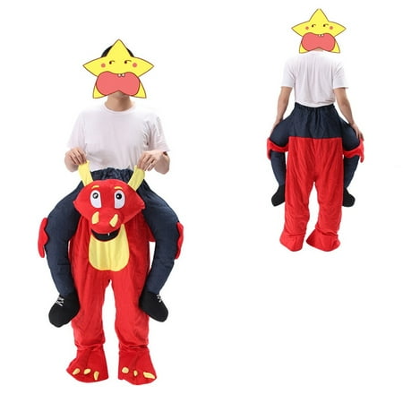Fashion Originality Shoulder Carry Me Back Ride On Mascot Costume animals Xmas Party Fancy Dress Adult