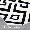 thumbnail image 5 of Hasoo Geometric Diamond Indoor Non-Slip Stain Resistant Area Rug, 2' x 6', Black, 5 of 6