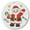 Santa, variant on Lillian Vernon Color Your Own Ornaments - Santa, Christmas Activities, Porcelain Crafts, Holiday, 2.25" Diameter, Gifts