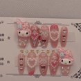 thumbnail image 2 of Muñeco de dibujos animados Sanrioed My Melody Hello Kitty, Parche de uñas tridimensional hecho a mano, juguete de Anime para niñas, regalo de juguetes, nuevo, 2 of 4