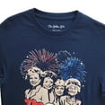 thumbnail image 3 of The Golden Girls Patriotic Navy Blue Men's T-Shirt (Small), 3 of 4
