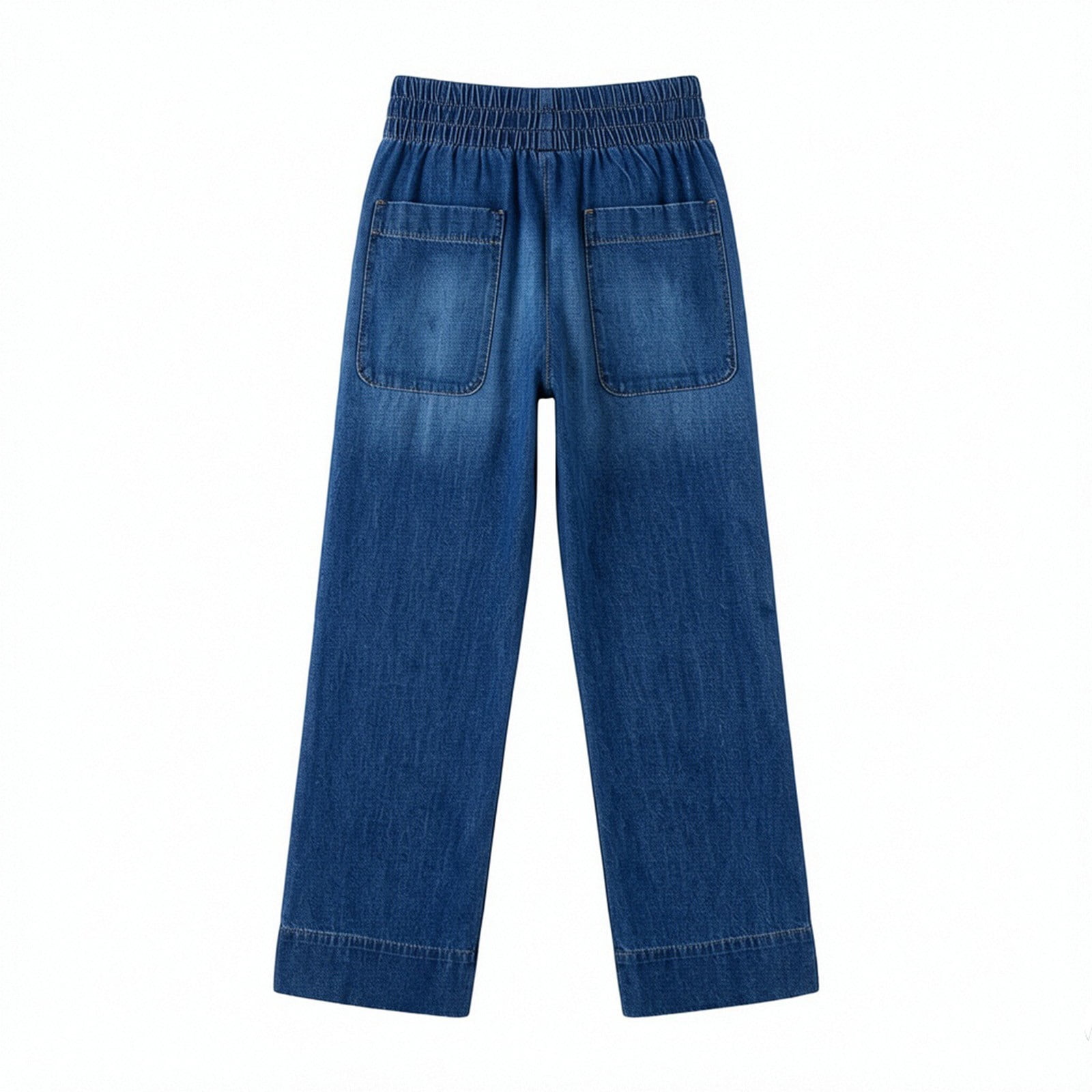 Women's High Waisted Jeans, Versatile Straight Leg Stretchy Streetwear Business Casual Denim Pants with Pockets