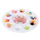thumbnail image 3 of 15 piezas de paletas de bandejas de pintura redondas de plástico para manualidades con acuarela, óleo y acrílico, paletas de pintura artística DIY, color blanco (15 piezas), 3 of 4