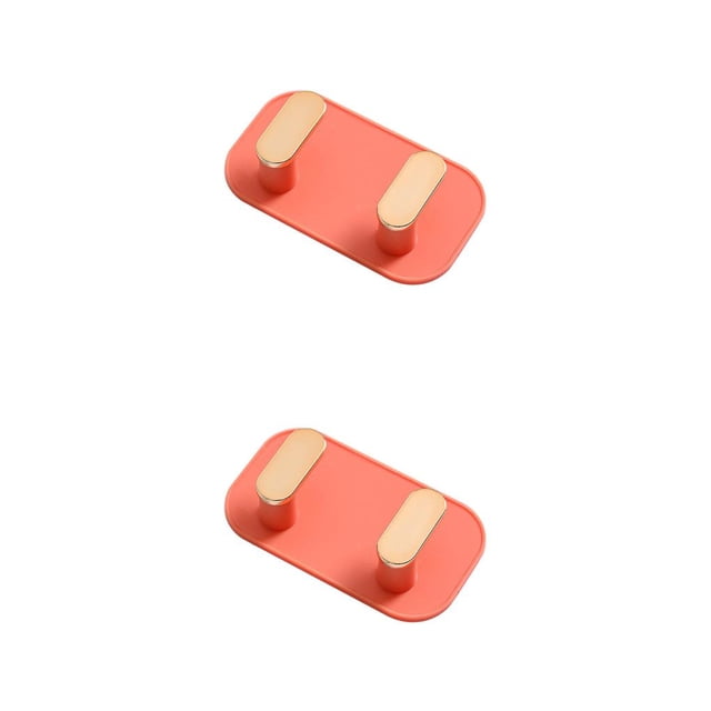 Colgador de pared Toystoory Plástico Autoadhesivo Verde oscuro Naranja Blanco