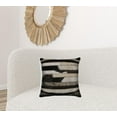 thumbnail image 3 of 18" x 18" x 5" Modern Tricolor Torino Kobe Cowhide  Pillow, 3 of 3