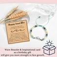 thumbnail image 3 of 13 14 15 16 17 18 21 Year Old Birthday Gifts for your love, Wave Birthday Bracelet Gifts with Birthday Card for Daughter Granddaughter Niece Friends, 3 of 6