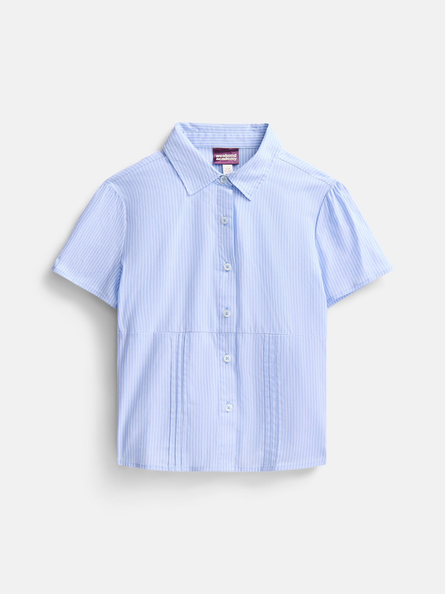 Weekend Academy Girls Button Front Shirt, Sizes 4-18