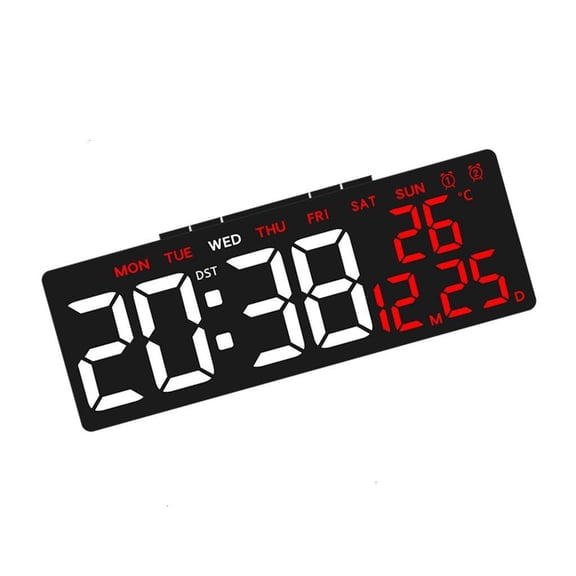LED Clock Digital Alarm Clock with USB Phone Charging Port Multifunctional