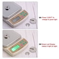 thumbnail image 3 of Báscula Digital de Cocina Unique Bargains 2kg/0,1g USB Carga Electrónica con Pantalla LCD y Bandeja de Acero Inoxidable para Cocinar Hornear Marrón, 3 of 6