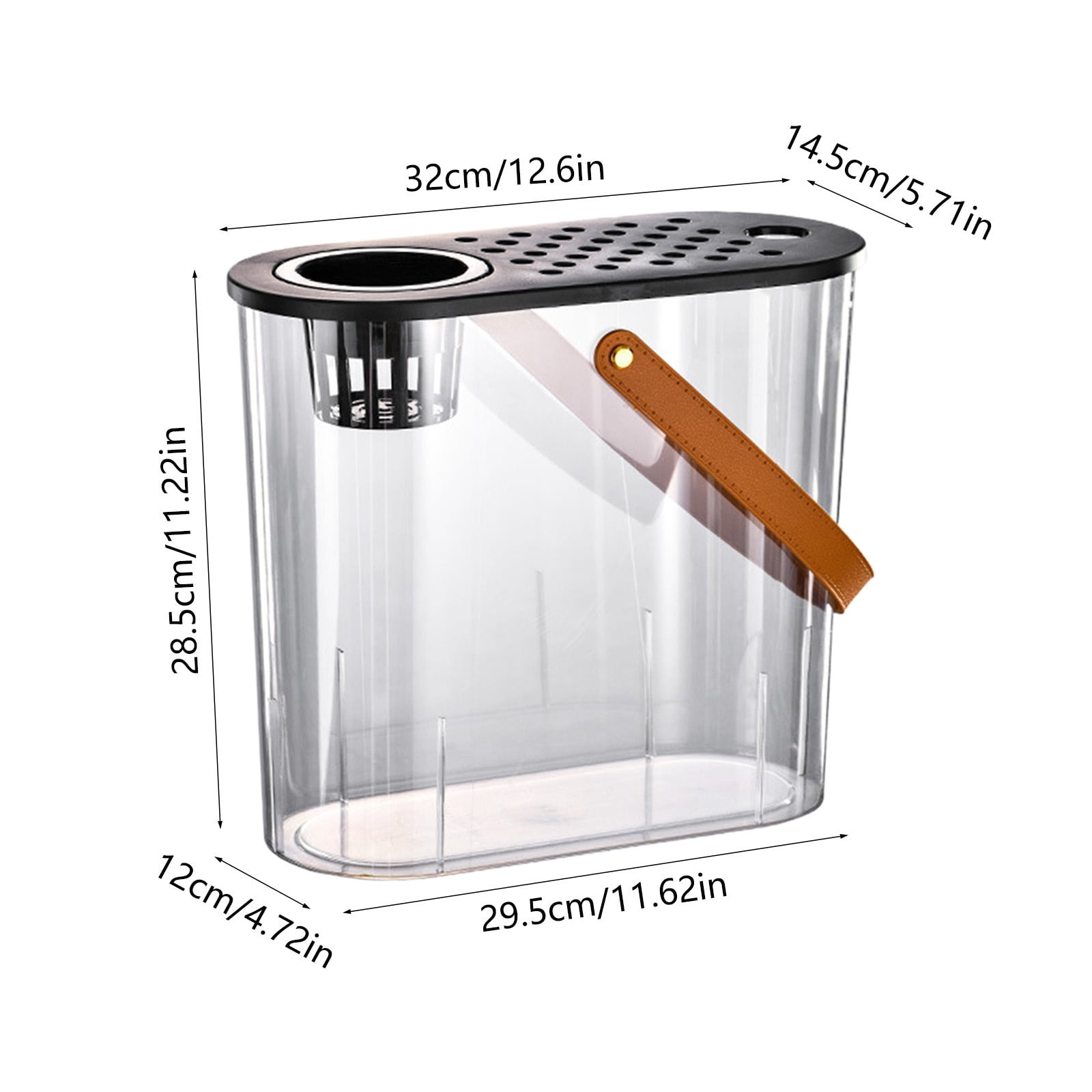 Msgweeeg Small Fish Tank Small Aquarium Goldfish Bowl Fish Tank for Goldfish Plastic Aquarium Home Decor Clear Fish Tank for Desktop Suitable for Tabletops Living Room Bedroom Ornaments